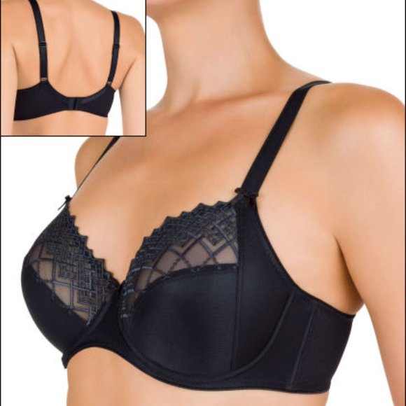 NWT Conturelle By Felina Gorgeous Underwire Bra Joy collection In Blk - Picture 2 of 3